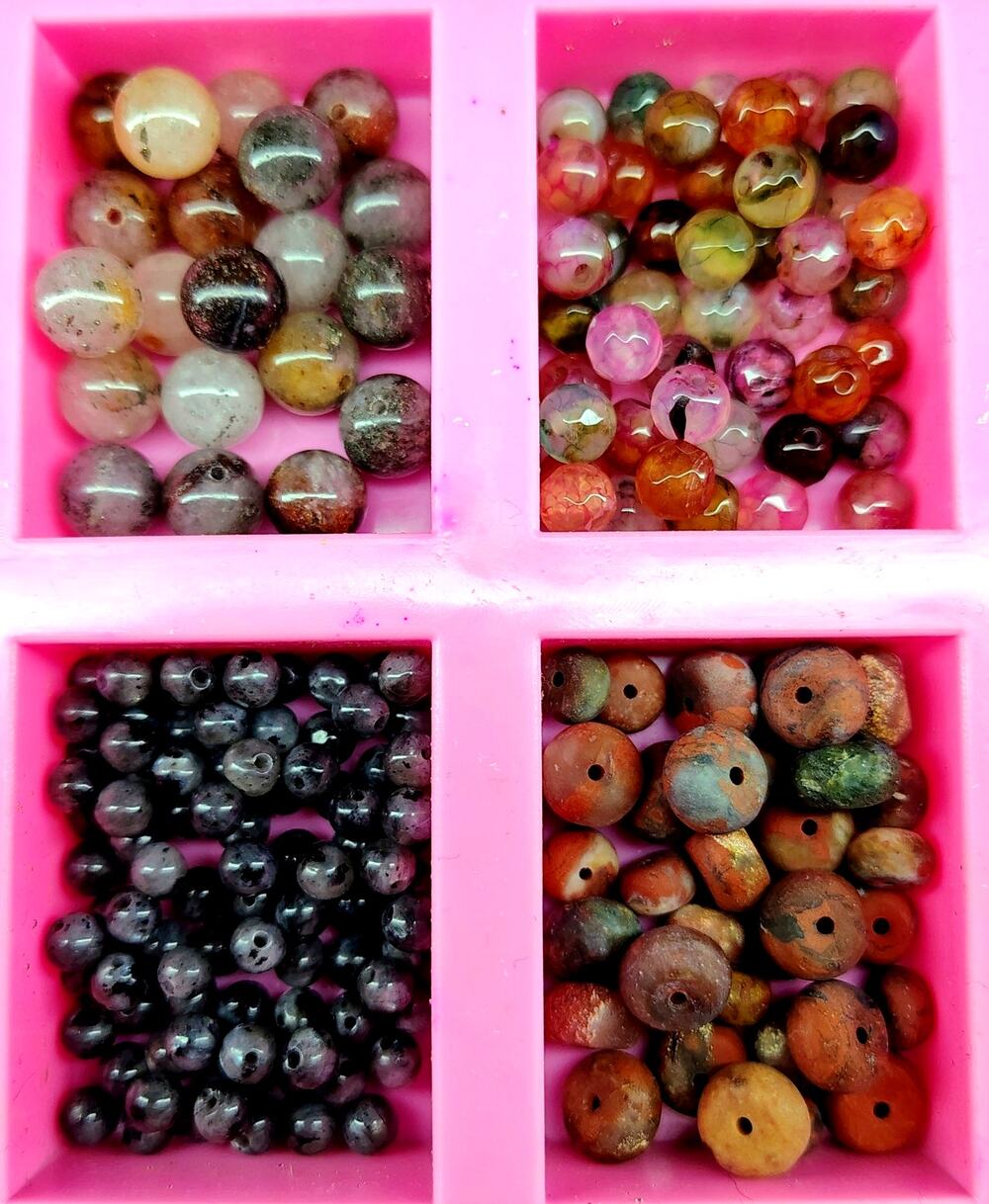 NATURAL STONE BEAD SAMPLER